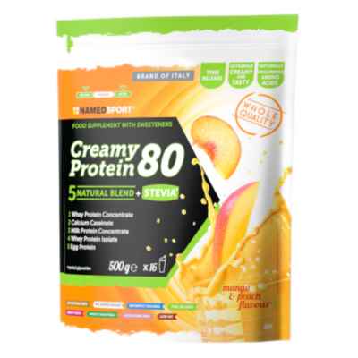 Named Sport Linea Integrazione Sportiva Creamy Protein 80 Mango Pesca 500 g